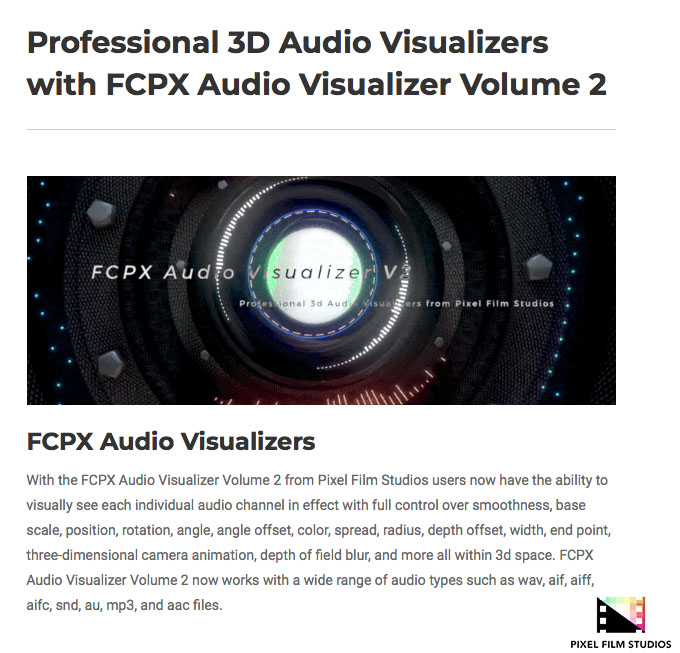 Fcpx audio visualizer 2 free download